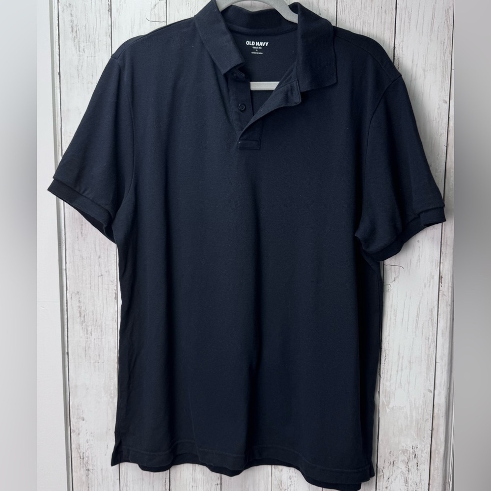 Old Navy Men's Black Polo Shirt size Large